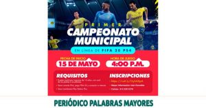 Lee más sobre el artículo PRIMER CAMPEONATO MUNICIPAL EN LÍNEA DE FIFA 20