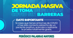 Lee más sobre el artículo SEXTA JORNADA DE TOMA DE PRUEBAS COVID, ESTE MIÉRCOLES 21 DE JULIO, EN EL COLISEO DE CUBA