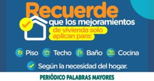 Lee más sobre el artículo LOS PEREIRANOS PODRÁN ACCEDER A MEJORAMIENTOS DE VIVIENDA