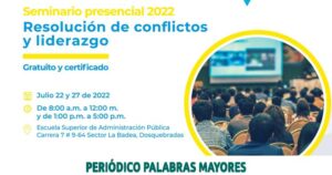 Lee más sobre el artículo Líderes y ciudadanía en general podrán formarse en resolución de conflictos y liderazgo
