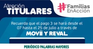 Lee más sobre el artículo Los beneficiarios de Familias en Acción tienen plazo hasta el próximo 25 de julio para reclamar el subsidio