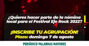 Lee más sobre el artículo ABIERTA LA CONVOCATORIA PARA EL FESTIVAL EJE ROCK 2022