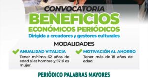 Lee más sobre el artículo MÁS GESTORES CULTURALES EN CONDICIONES VULNERABLES PODRÁN ASPIRAR A LOS BENEFICIOS ECONÓMICOS PERIÓDICOS BEPS