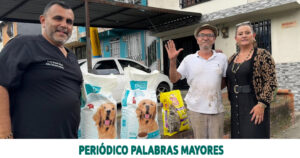 Lee más sobre el artículo Más de 130 kilos de concentrado entregados por Roberto Jiménez para cuidar a los peluditos de Dosquebradas