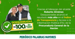 Lee más sobre el artículo Puntaje perfecto para Dosquebradas en el Índice de Transparencia y Acceso a la Información