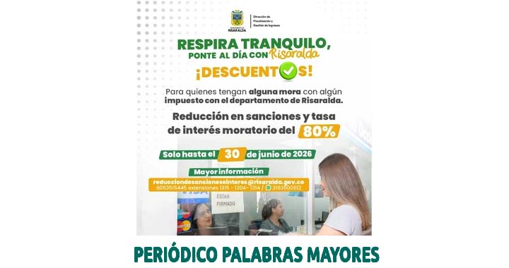 Normalizar Campaña “Respira Tranquilo y Ponte al Día con Risaralda” invita a los ...