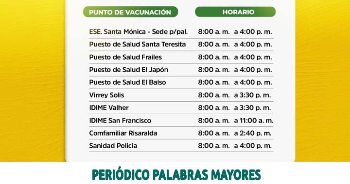 Lee más sobre el artículo Este sábado, Dosquebradas tendrá gran jornada gratuita de vacunación en 10 puntos del municipio