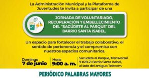 Lee más sobre el artículo Dosquebradas realiza ‘convite’ este domingo para transformar El Sacúdete de Santa Isabel