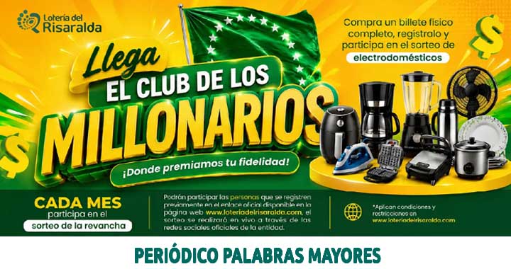 Lee más sobre el artículo Lotería del Risaralda crea “El Club de los Millonarios” para premiar a los compradores del billete físico