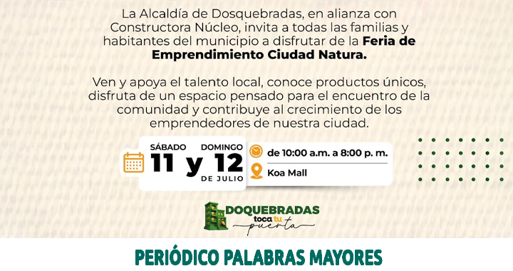 Lee más sobre el artículo Ciudad Natura será vitrina del talento local con 50 emprendedores de ‘Lo Tengo en Dosquebradas’