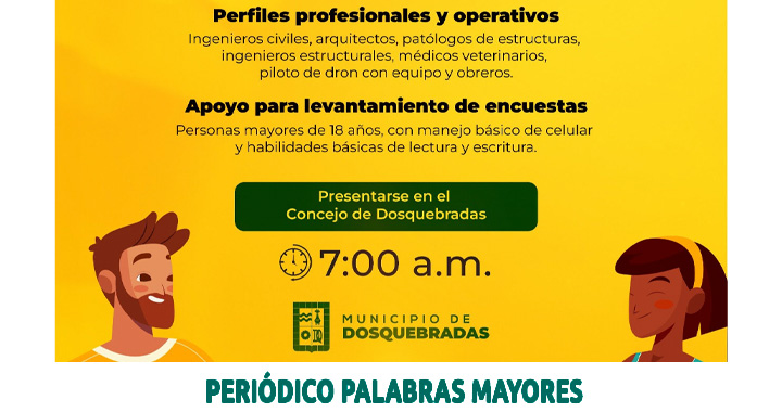Lee más sobre el artículo Dosquebradas convoca voluntarios en diferentes áreas para levantar la ciudad tras el terremoto