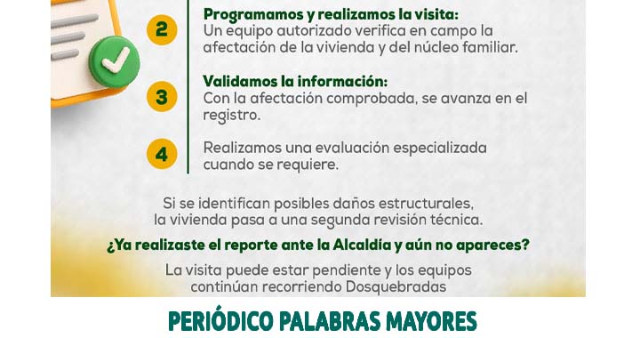 Lee más sobre el artículo Dosquebradas avanza en las visitas técnicas y explica cómo consultar la inclusión en el Registro Único de Damnificados