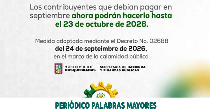 Lee más sobre el artículo Dosquebradas amplía hasta el 23 de octubre el plazo para pagar el Industria y Comercio