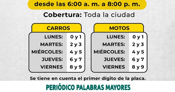 Lee más sobre el artículo Dosquebradas retoma desde este lunes el pico y placa tradicional