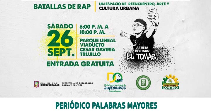 Lee más sobre el artículo Dosquebradas ‘prenderá’ la escena urbana de este sábado con el primer DosqueFreestyle de la región